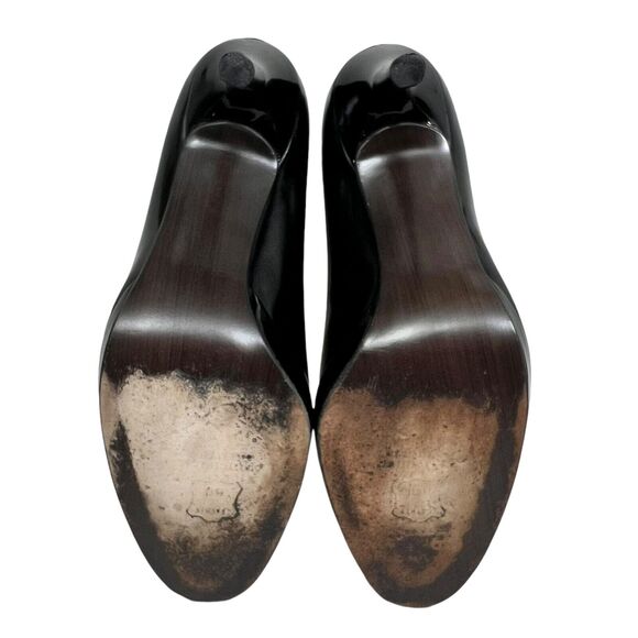 Stewart Weitzman Womens Pump Stilettos Black Patent‎ Leather Size 9.5M - Picture 8 of 8